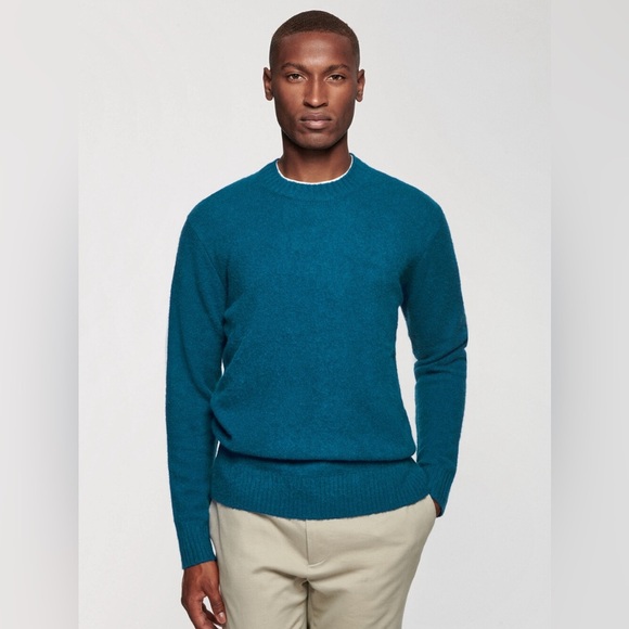 Naadam 100% Cashmere Unisex Sweater in teal size men’s small - Picture 12 of 13
